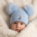 Blue Peter Rabbit Double Pom Hat