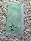 Mint & Mint Bow Luxury Spanish Shawl