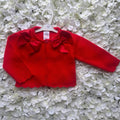 Red Double Bow Cardigan