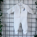 White & Blue Peter Rabbit 2PC Pom Set