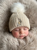 Beige Peter Rabbit Single Pom Hat