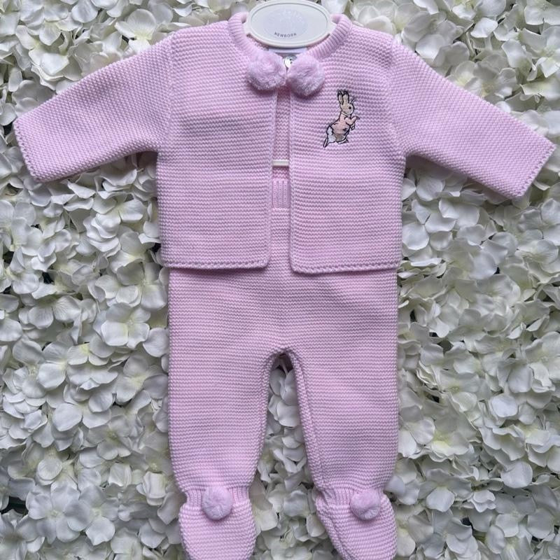 Pink Peter Rabbit 2PC Pom Set