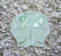 Mint Double Bow Cardigan