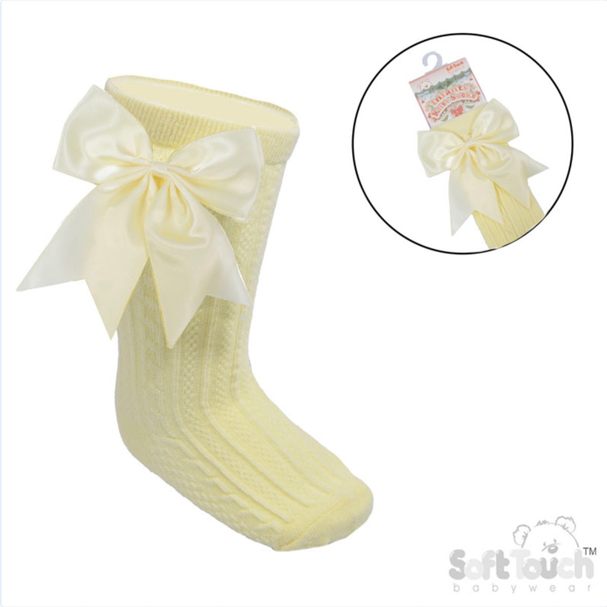 Lemon Knee High Ribbon Socks