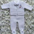 White & Pink Peter Rabbit 2PC Pom Set