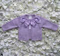 Purple Double Bow Cardigan
