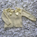 Lemon Double Bow Cardigan