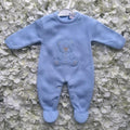 Blue Luxury Soft Bear Babygrow