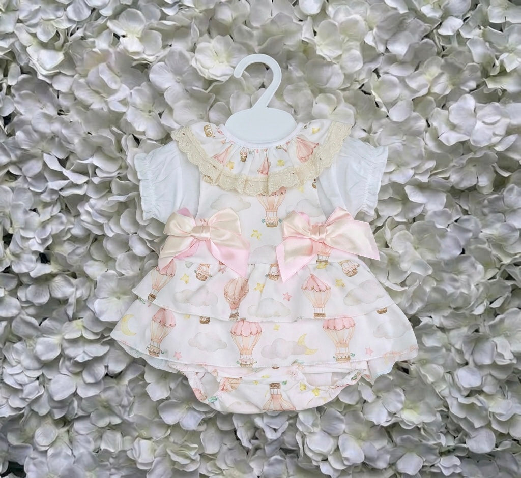 Pink Spanish Hot Air Balloon Romper