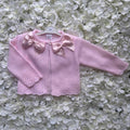Baby Pink Double Bow Cardigan