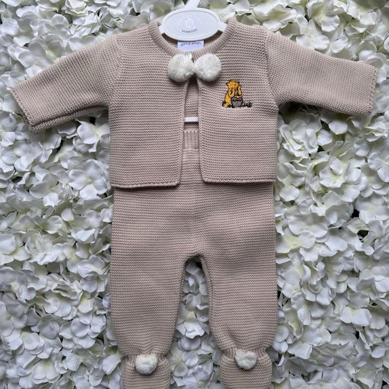 Beige Winnie The Pooh Pom Set