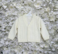 Cream Cable Knit Cardigan
