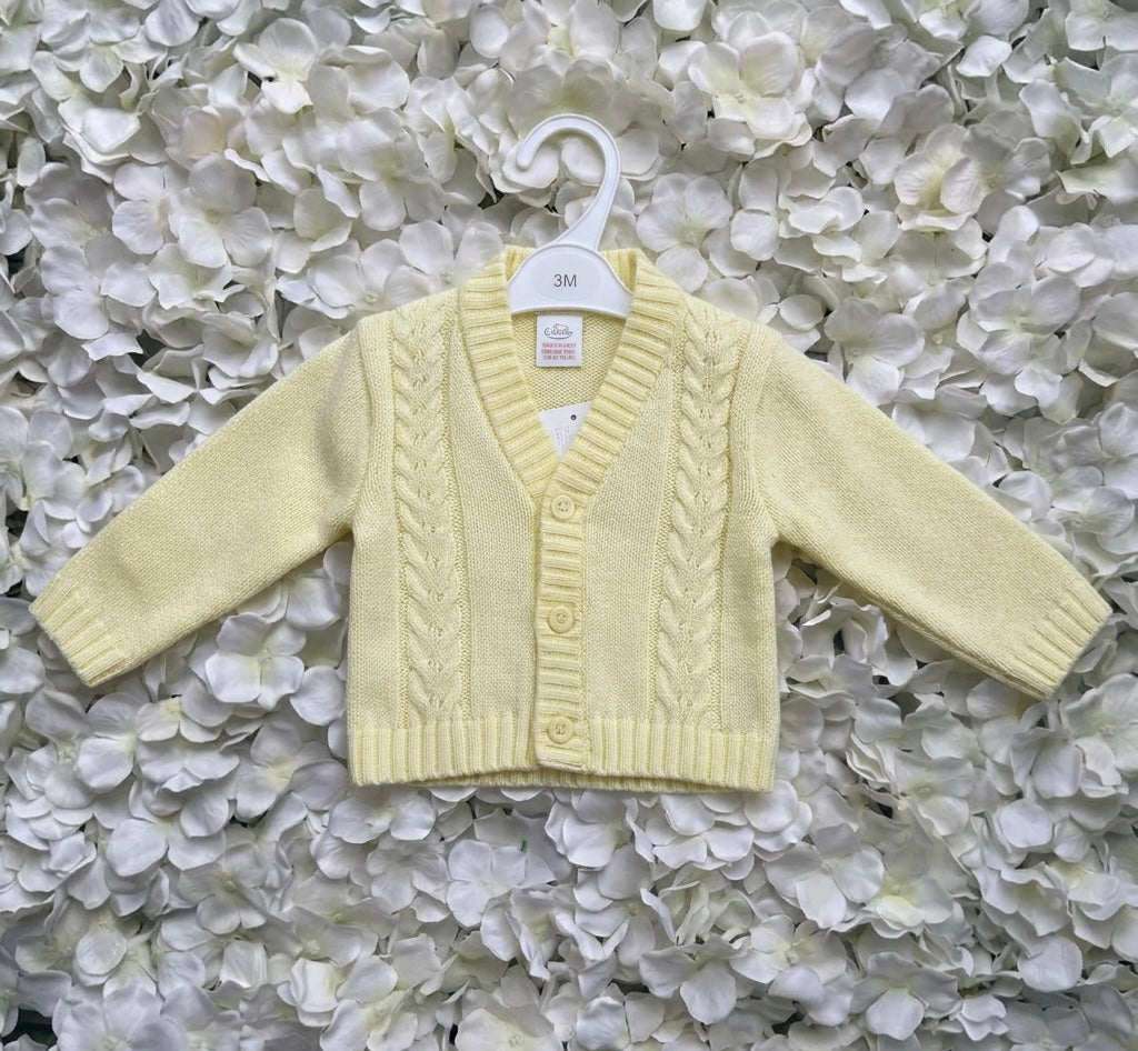 Lemon Cable Knit Cardigan