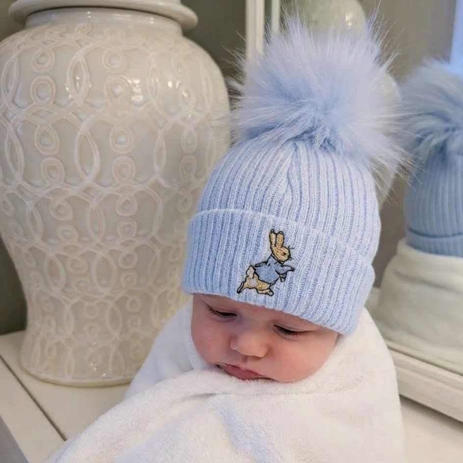 Blue Peter Rabbit Single Pom Hat