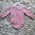 Pink Velour Spanish Romper