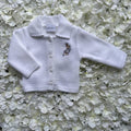 White & Grey Peter Rabbit Soft Embroidered Cardigan