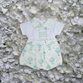 Mint Green Spanish Hot Air Balloon Smocked Romper